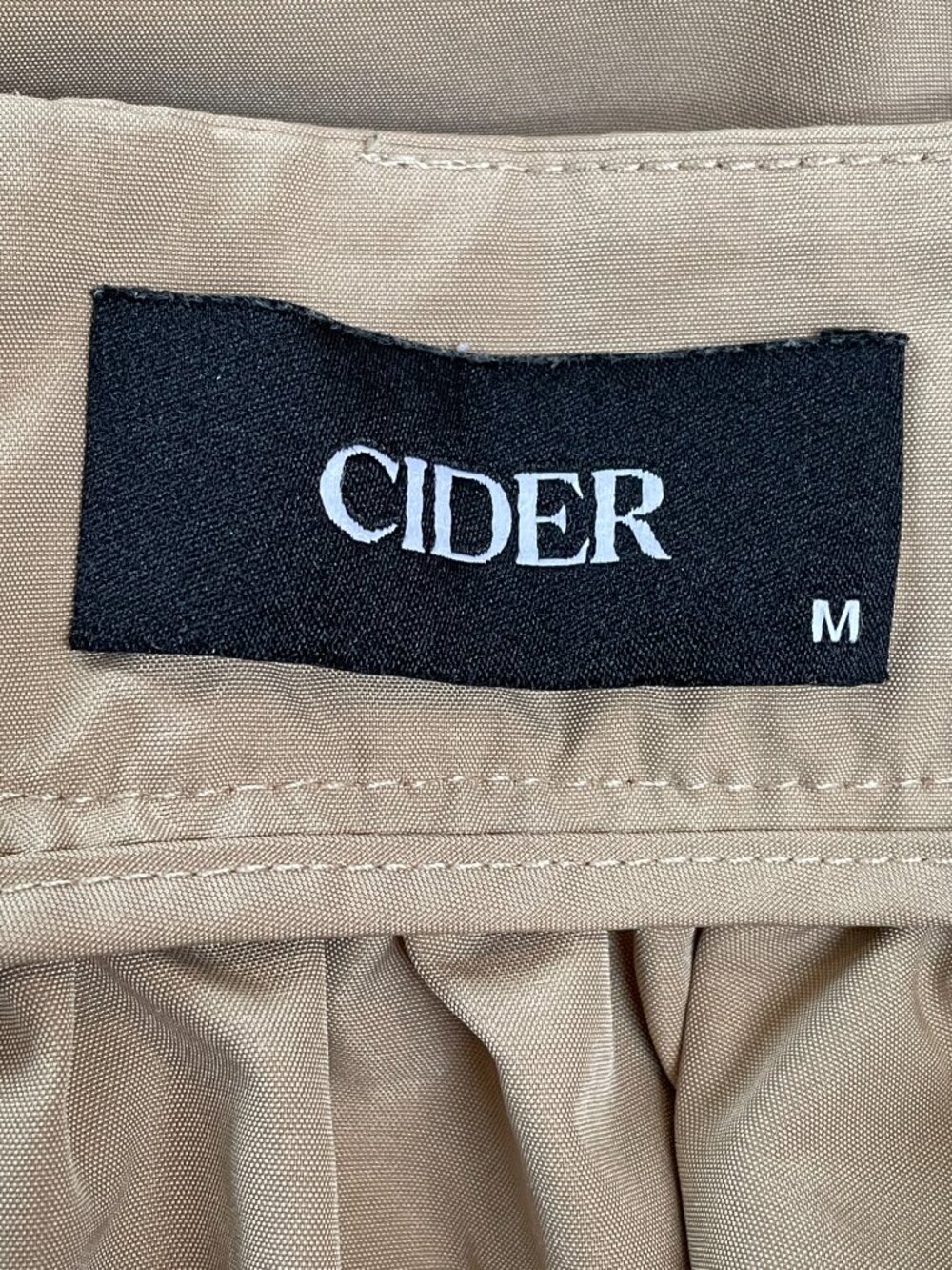 Cider Khaki Sculptural Bubble Midi Skirt Draped Avant Garde Architectural M NWOT - Picture 8 of 11